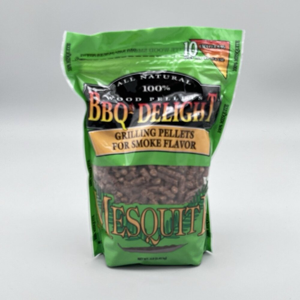 BBQr's Delight 100% All Natural Wood Grilling Pellets Smoke Flavor Mesquite1 lb
